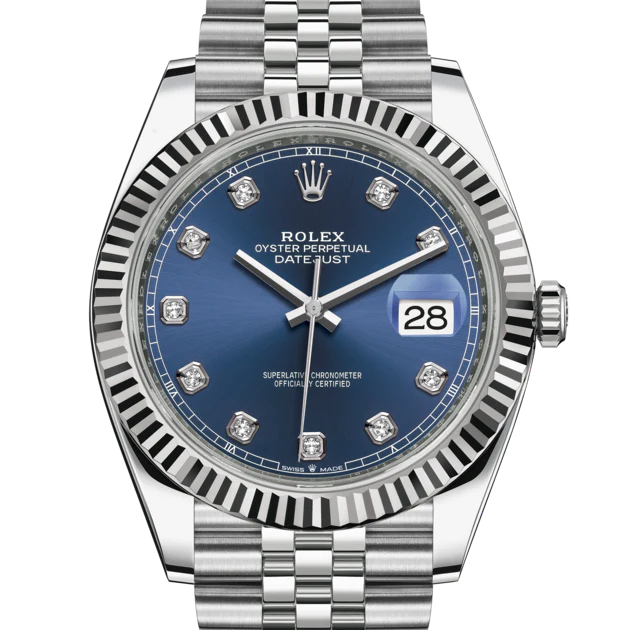 Montre Rolex - Datejust Bleu Serti
