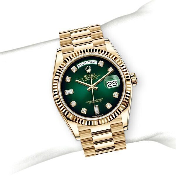 Montre Rolex - Day Date "Jaune/Vert"