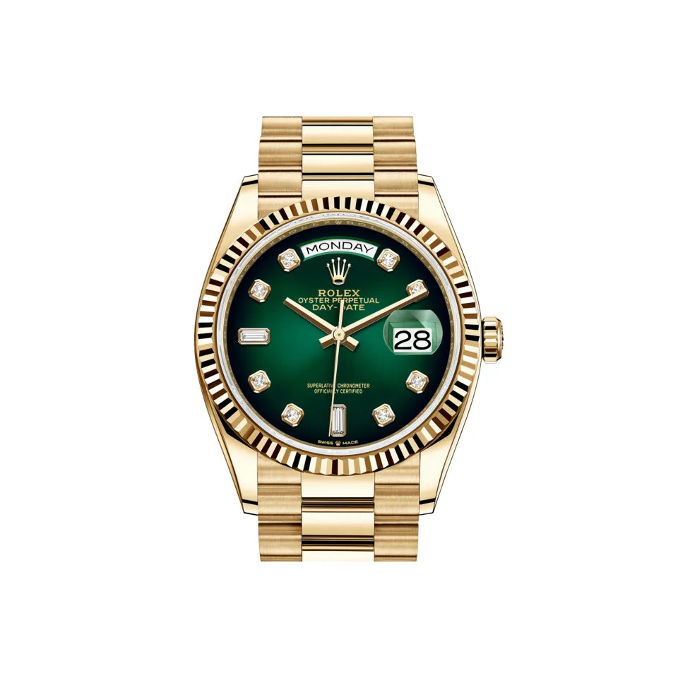Montre Rolex - Day Date "Jaune/Vert"