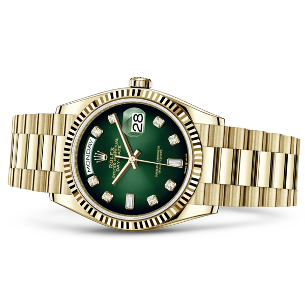 Montre Rolex - Day Date "Jaune/Vert"