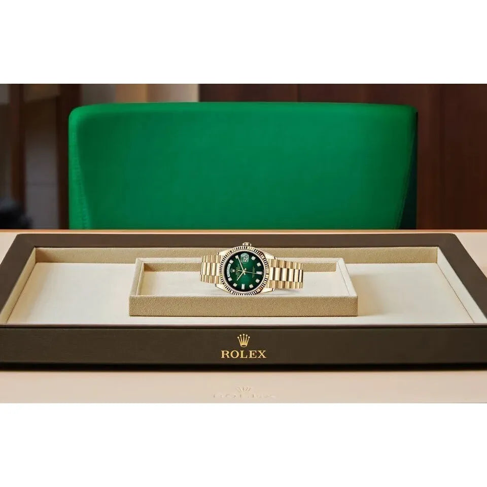 Montre Rolex - Day Date "Jaune/Vert"