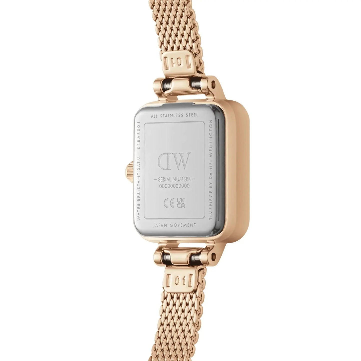 Montre Daniel Wellington - Quadro Mini Evergold Emerald - Rose Gold