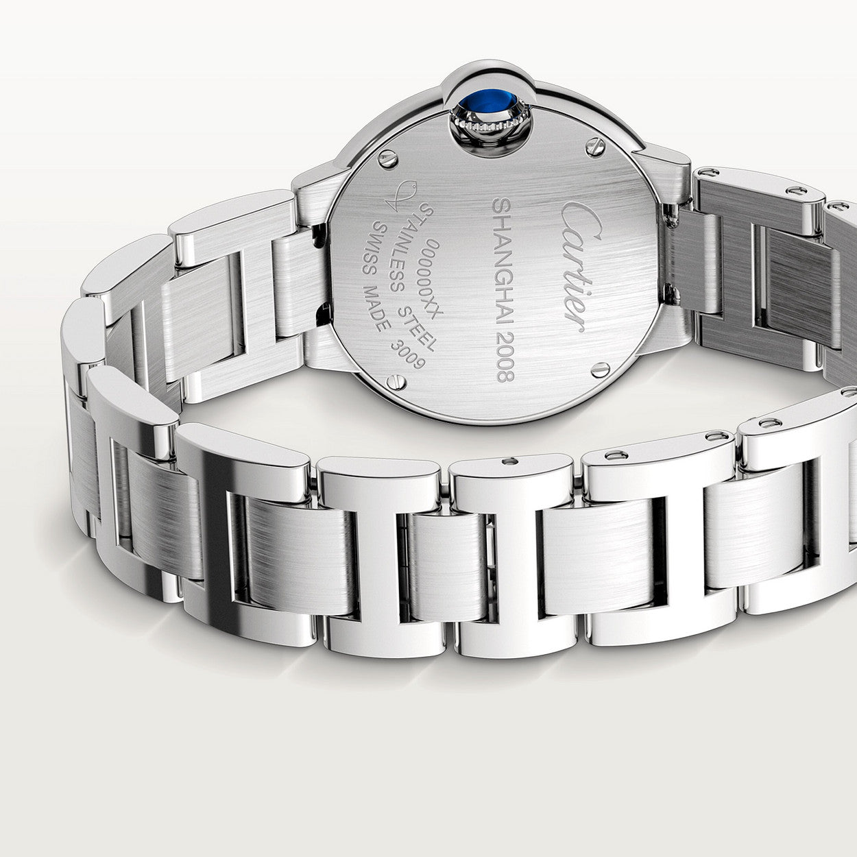 Montre Cartier - Ballon Bleu Sertie Argenté