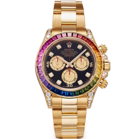 Montre Rolex - Cosmograph Daytona Rainbow Jaune