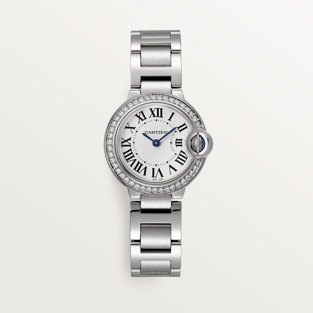 Montre Cartier - Ballon Bleu Sertie Argenté