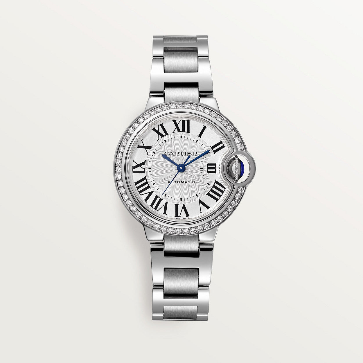 Montre Cartier - Ballon Bleu Sertie Argenté