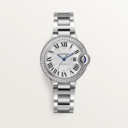 Montre Cartier - Ballon Bleu Sertie Argenté