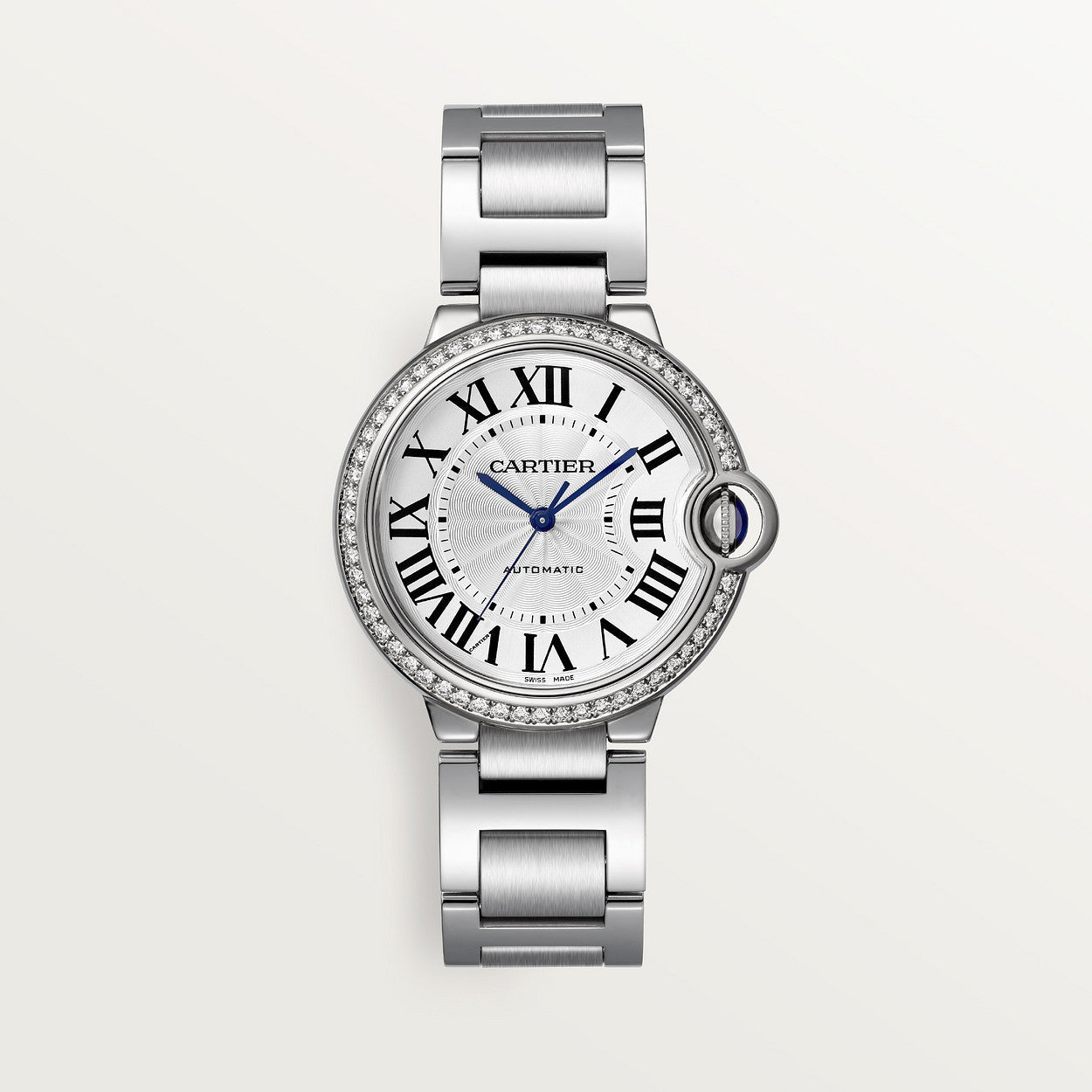 Montre Cartier - Ballon Bleu Sertie Argenté