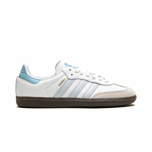 Adidas Samba "Core White Halo Blue"