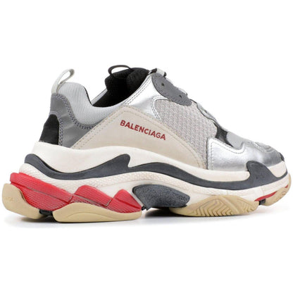 Balen*ciaga Triple-S "Silver/Red"