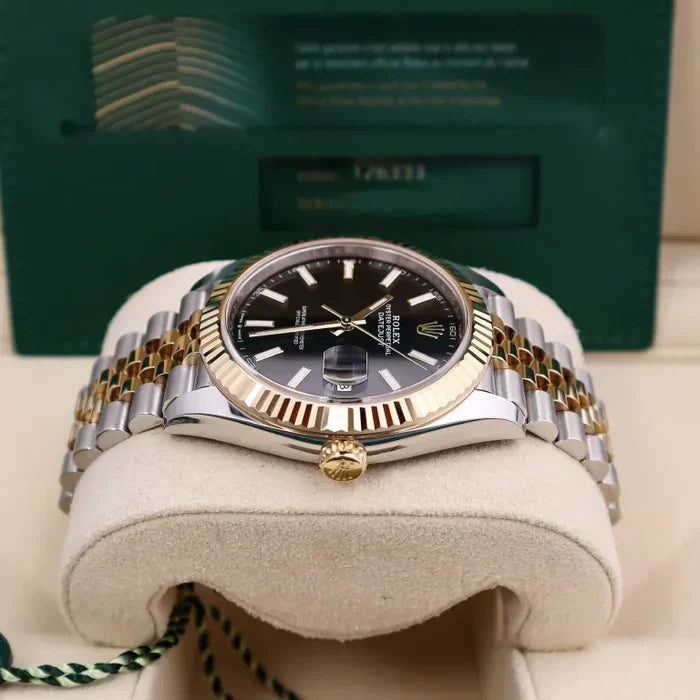 Montre Rolex - Oyster Datejust Perpetual Yellow Fluted