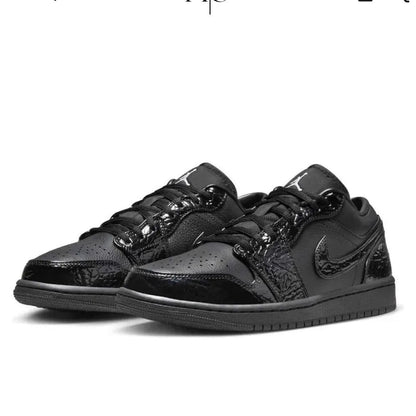 Air Jordan 1 Low "Black Croc"