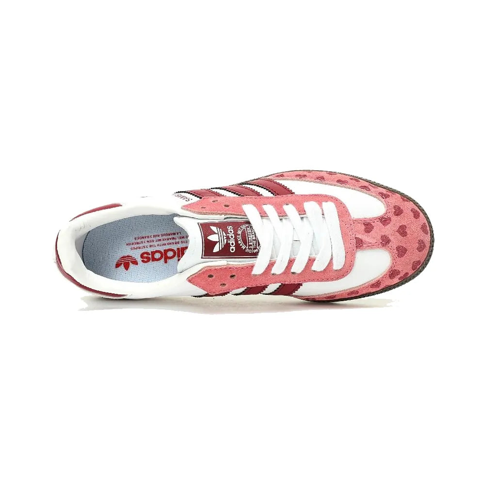 Adidas Samba x CDG "Red Pink Cloud White Brown"