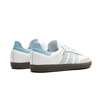 Adidas Samba "Core White Halo Blue"