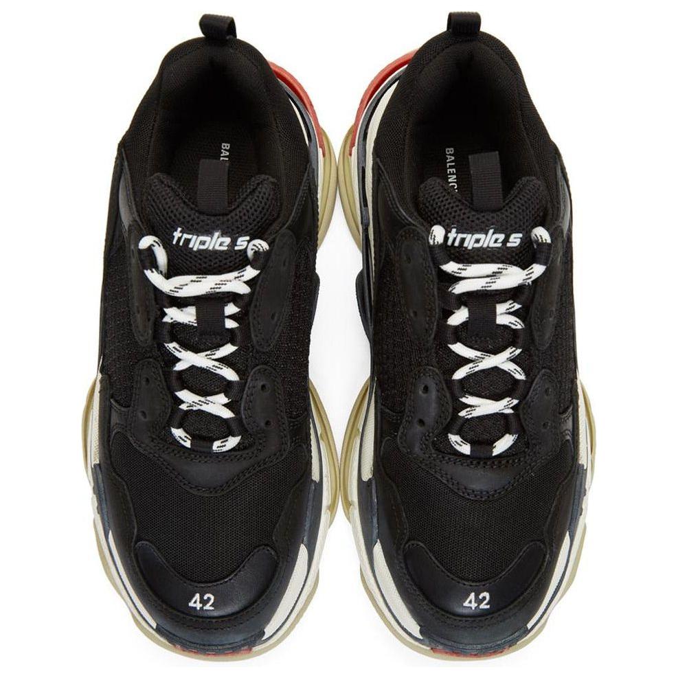 Balen*ciaga Triple-S "Black/White/Red"