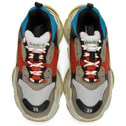 Balen*ciaga Triple-S "Grey/Red/Blue"