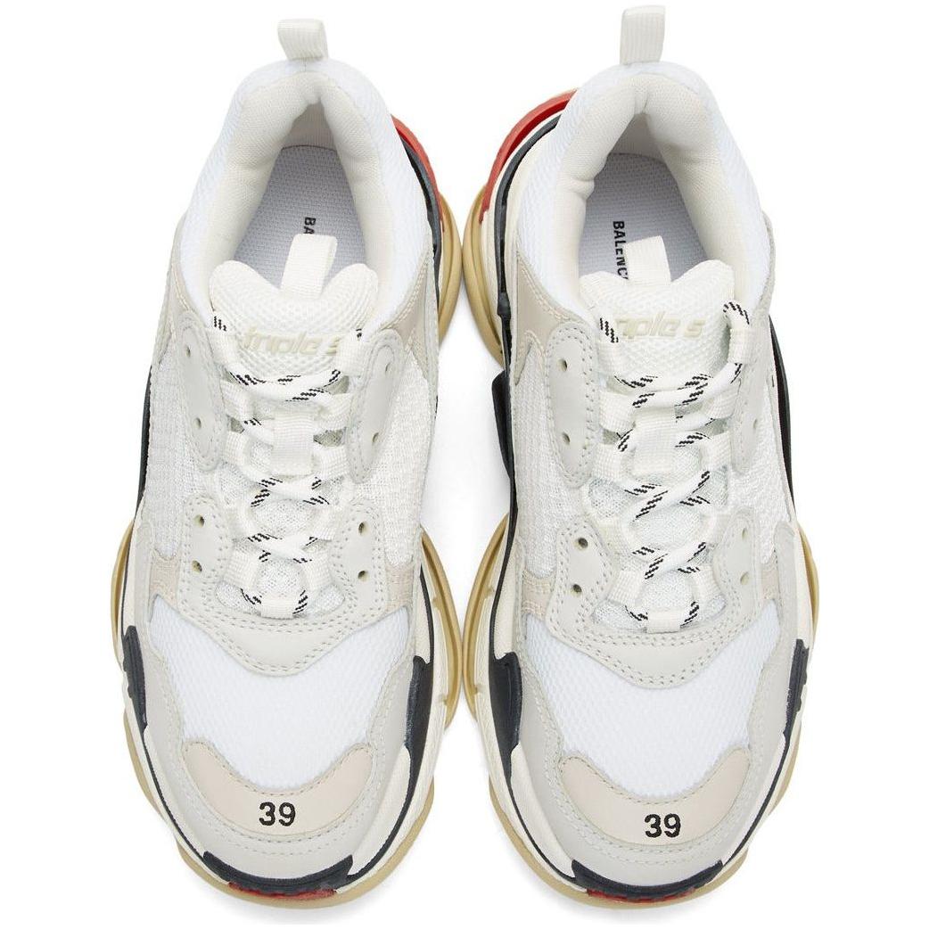 Balen*ciaga Triple-S "White/Red"