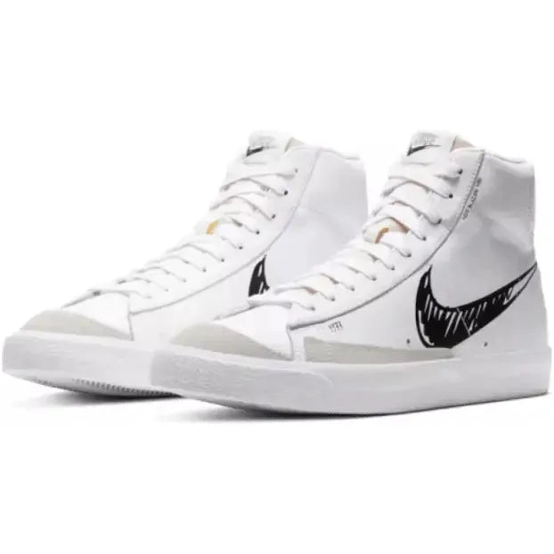 Blazer Mid Sketch Black Swoosh
