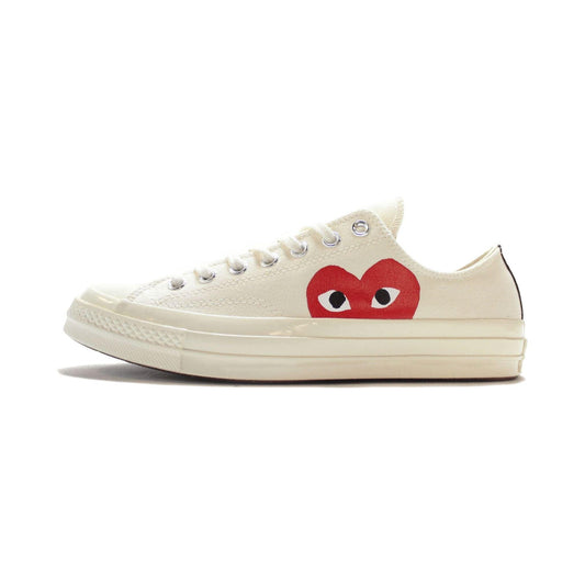 Converse Chuck 70 Ox  “Comme Des Garçons PLAY / Half Heart White”