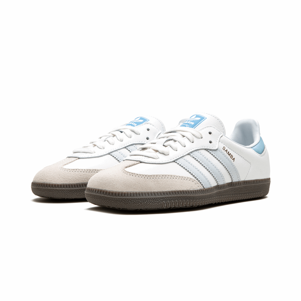 Adidas Samba "Core White Halo Blue"