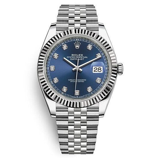 Montre Rolex - Datejust Bleu Serti
