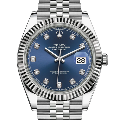 Montre Rolex - Datejust Bleu Serti