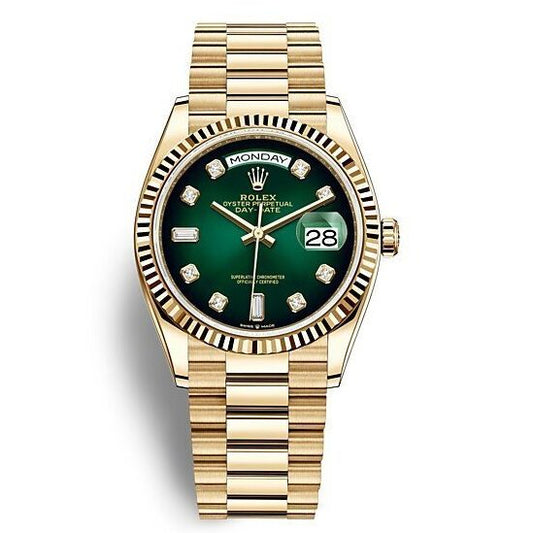 Montre Rolex - Day Date "Jaune/Vert"