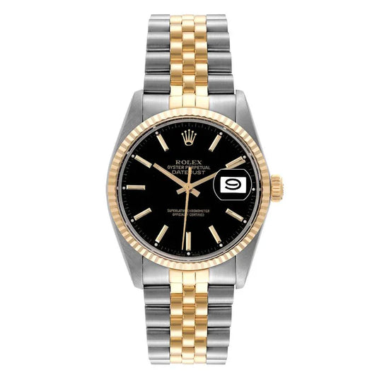 Montre Rolex - Oyster Datejust Perpetual Yellow Fluted