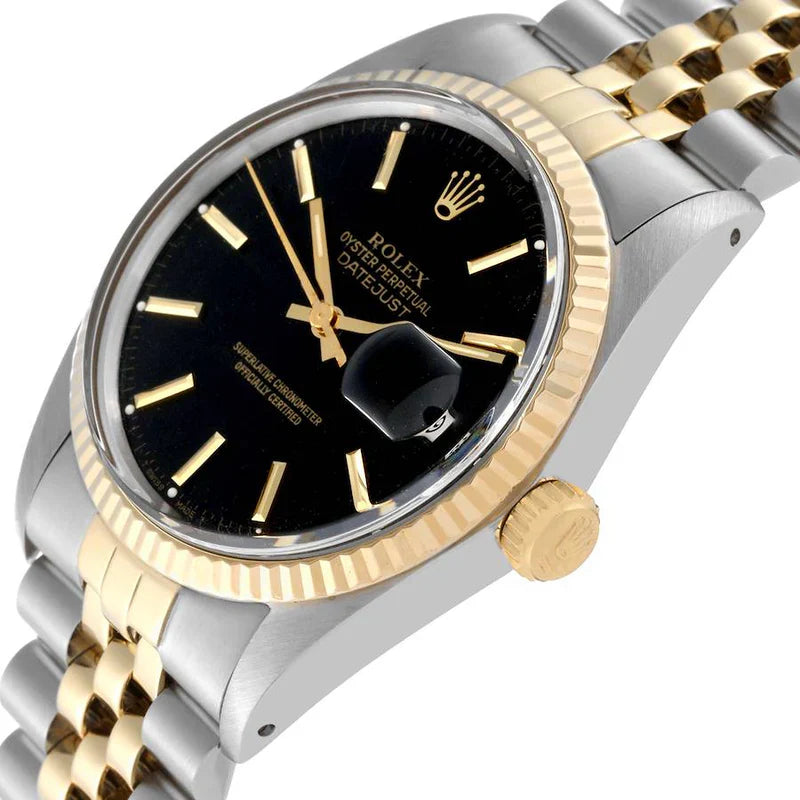 Montre Rolex - Oyster Datejust Perpetual Yellow Fluted