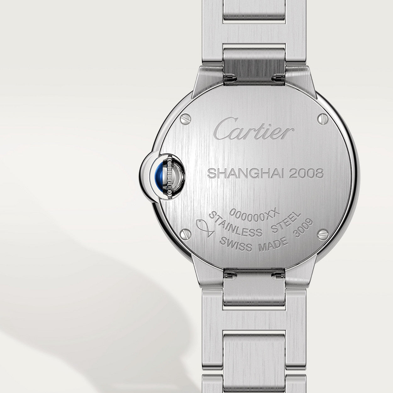 Montre Cartier - Ballon Bleu Sertie Argenté