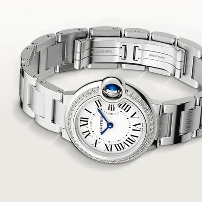Montre Cartier - Ballon Bleu Sertie Argenté